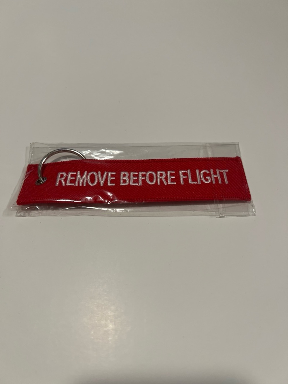 Red "Remove Before Flight" Keychain - Aviation Tag